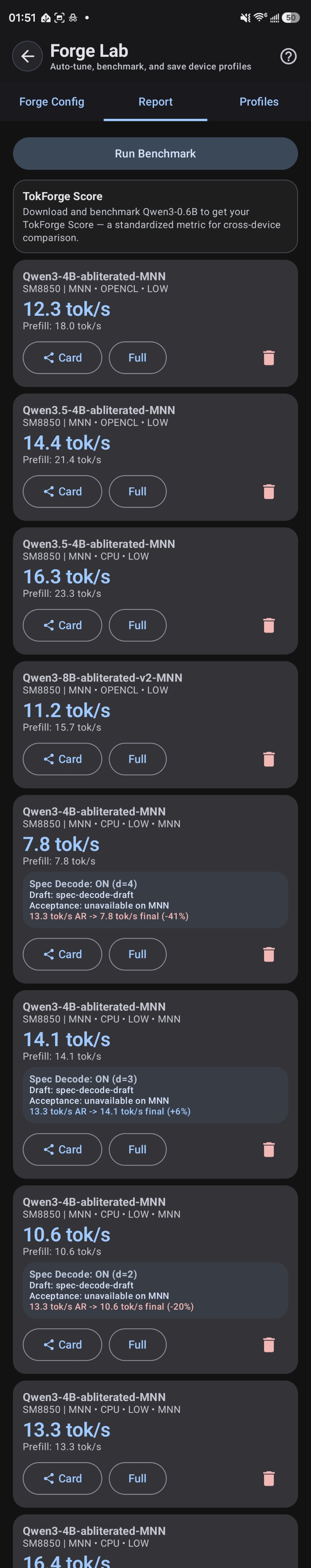 AutoForge Benchmark Report