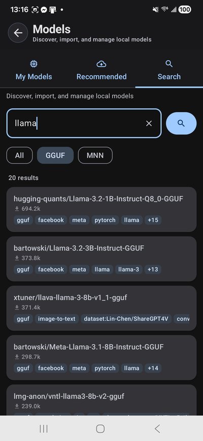 HuggingFace model search